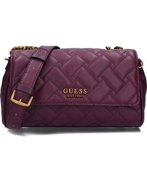 Guess Umhängetasche Gracelynn Flap Crossbody Damen - Lila
