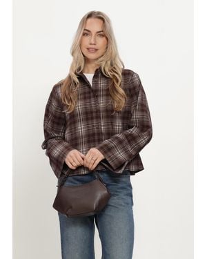 Neo Noir Damen Blusen Jaylin Flannel Check Shirt - Braun