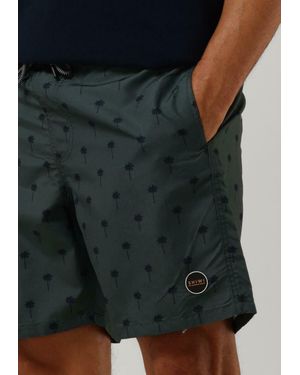 Shiwi Swimshort Scratched Palm Herren - Schwarz