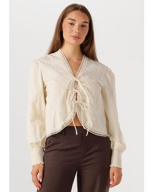 Y.A.S Damen Blusen Yastrine Ls Top S - Natur