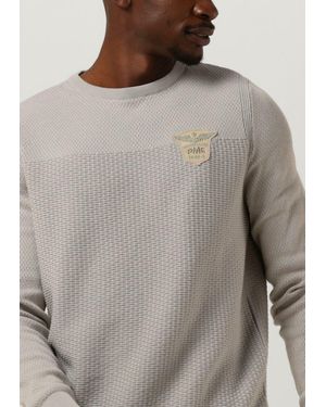 PME LEGEND Pullover R-Neck Cotton Plated Herren - Grau