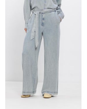 Simplee Damen Jeans Darren Wv-Tencel-Twill-26-1 - Blau