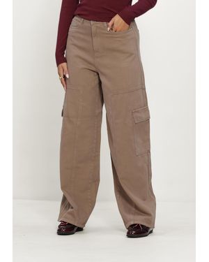 Object Damen Hosen Objlulva Mw Os Pant 147 - Braun