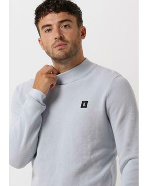 Kultivate Pullover Kn Structure Mock Herren - Grau