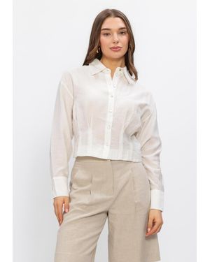 Minus Damen Blusen Msoriana Shirt - Weiß