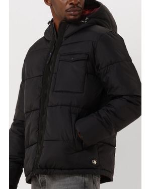 Scotch & Soda Wattierte Jack Hooded Puffer Jacket - Schwarz