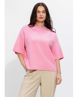 Minus Damen Tops & T-Shirts Mslupi Knit T-Shirt - Pink