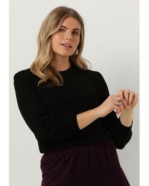 Minus Damen Tops & T-Shirts Mersin Knit Tee - Schwarz