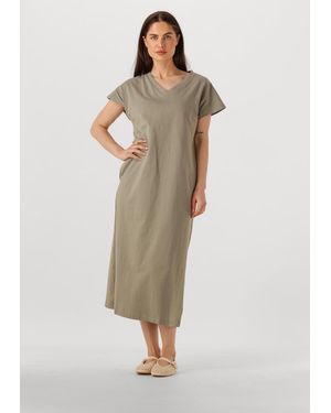 WITHBLACK Damen Kleider Wblcarma Long V-Neck Dress - Natur