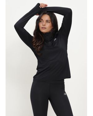New Balance Damen Pullover & Cardigans Sport 1/4 Zip - Schwarz
