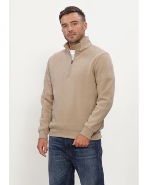 G-Star Herren Pullover & Cardigans Premium Core Half Zip R Sw L\S - Natur