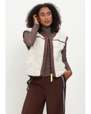 Pom Damen Jacken Gigi Ecru - Braun