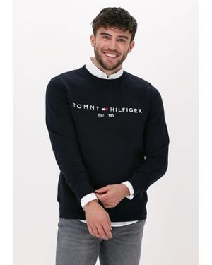 Tommy Hilfiger Herren Pullover & Cardigans Tommy Logo Sweatshirt - Schwarz