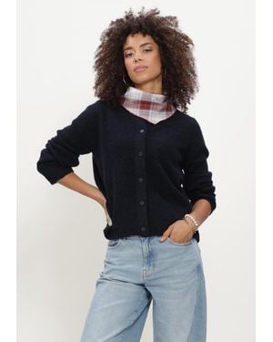 Selected Women Damen Pullover & Cardigans Slflulu New Ls Knit Cardigan - Blau