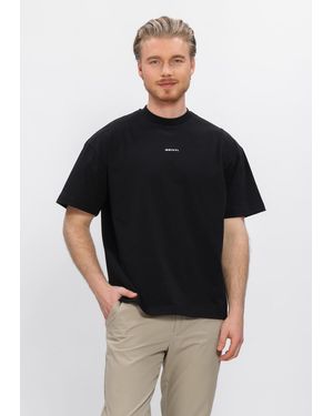 Genti Herren Polos & T-Shirts T-Shirt Ss 1242 - Schwarz