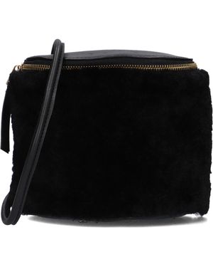 Fred De La Bretoniere Umhängetasche Marianneke Furry Small Damen - Schwarz