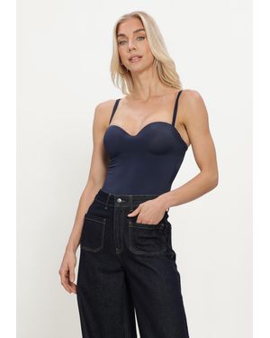 Wolford Damen Tops & T-Shirts Mat De Lux Foming String Body - Blau