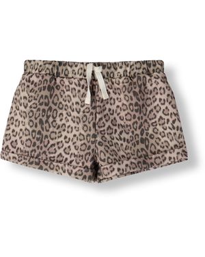 Alix Mini Kurze Hose Knitted Animal Sweat Shorts Mädchen - Schwarz