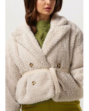 Silvian Heach Fake-fur-jack Pellicc.m/l Furcoat - Natur