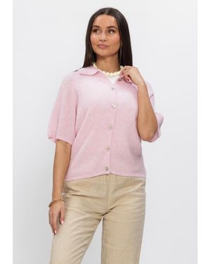 Y.A.S Damen Pullover & Cardigans Yasdura 2/4 Knit Cardigan - Pink