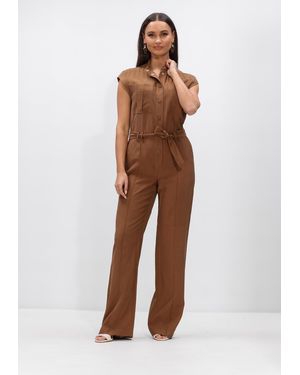 Aaiko Damen Jumpsuits Lisana Tencel Ten 545 - Braun