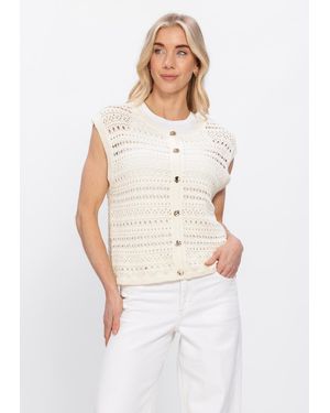 Notre-v Damen Pullover & Cardigans Nv-Hettina - Weiß