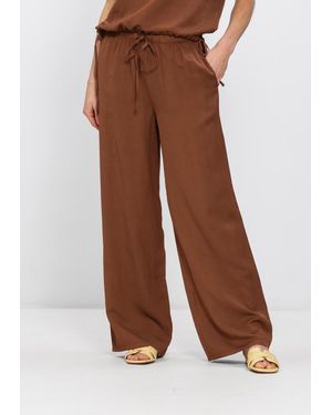 Simplee Damen Hosen Trouser - Braun