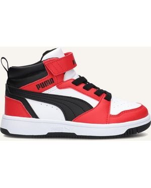 PUMA Jungen Sneaker Rebound V6 Mid - Schwarz