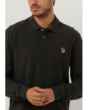Paul Smith Polo-shirt Mens Slim Fit Ls Polo Shirt Zebra - Schwarz