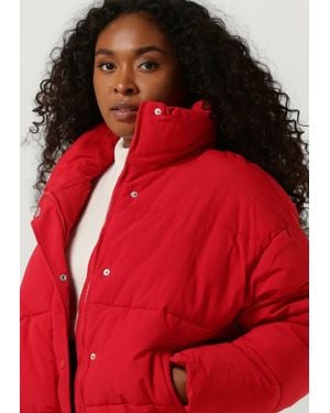 Another Label Wattierte Jack Mille Oversized Puffer Damen - Rot