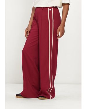 Pom Damen Hosen Nora Burgundy - Rot