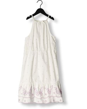Scotch & Soda Midikleid Broderie Anglaise Ruffle Hem Dress Mädchen - Weiß