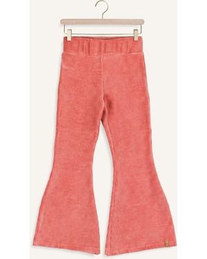 Nixnut Mädchen Hosen Basic Flared - Rot