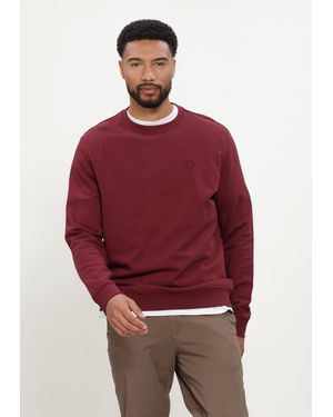 Lyle & Scott Herren Pullover & Cardigans Superfine Crew Neck Sweatshirt - Rot