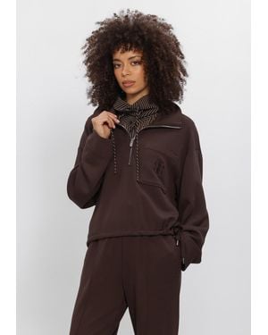 Dante6 Damen Pullover & Cardigans Republic Zip Sweater - Braun