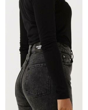 Colourful Rebel Straight Leg Jeans Jones Mid Rise Straight Leg Denim Pants - Schwarz