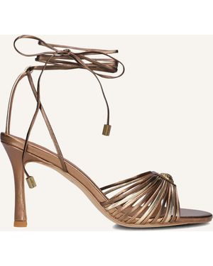 Kurt Geiger Damen Sandalen Multi Strap Tie Sandal - Mettallic