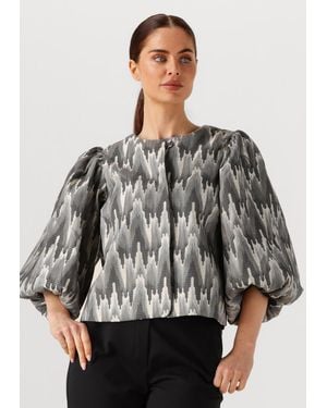 Minus Damen Blusen Edda Short Jacket - Grau