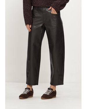 Cambio Damen Hosen Elin Vegan Nappa Leatherstretch - Schwarz