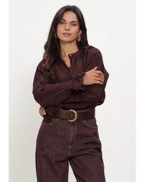 Antik Batik Damen Blusen Marta Blouse - Braun