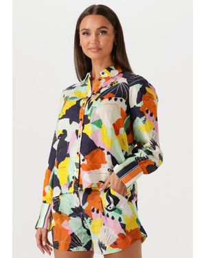 Pom Damen Blusen Paradise Linen - Grau