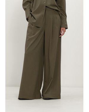 My Essential Wardrobe Damen Hosen Mwhace High Wide Pant - Grün