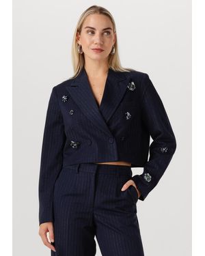 Y.A.S Damen Blazers Yasmidnight Ls Short Blazer S - Blau
