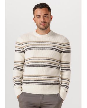 Cast Iron Herren Pullover & Cardigans Regular Fit Cotton Blend Stretch - Natur