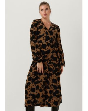 Modström Midikleid Allison Print Dress - Schwarz