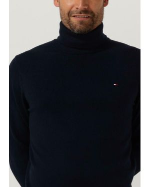 Tommy Hilfiger Rollkragenpullover Pima Org Ctn Cashmere Roll Neck Herren - Blau