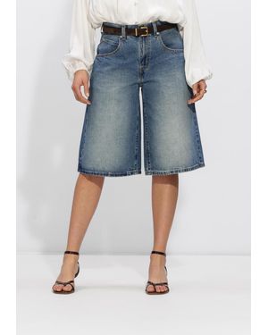 Levi's Damen Jeans Super Baggy Jort - Blau