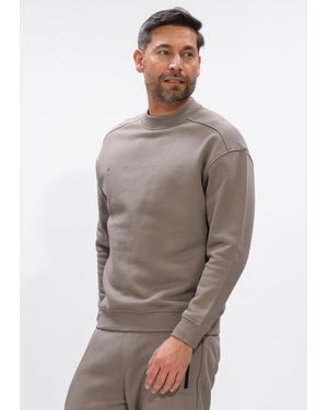 Genti Herren Pullover & Cardigans Crewneck - Braun