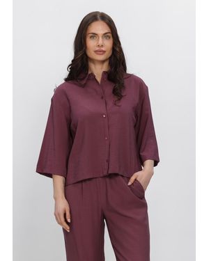 Modström Damen Blusen Nickimd Shirt - Lila