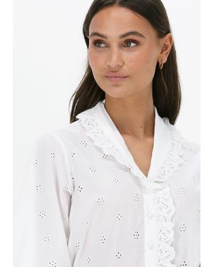 SELECTED Bluse Slfbrody 24 Broderi - Weiß